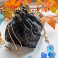 Gold and Black Dice Bag
