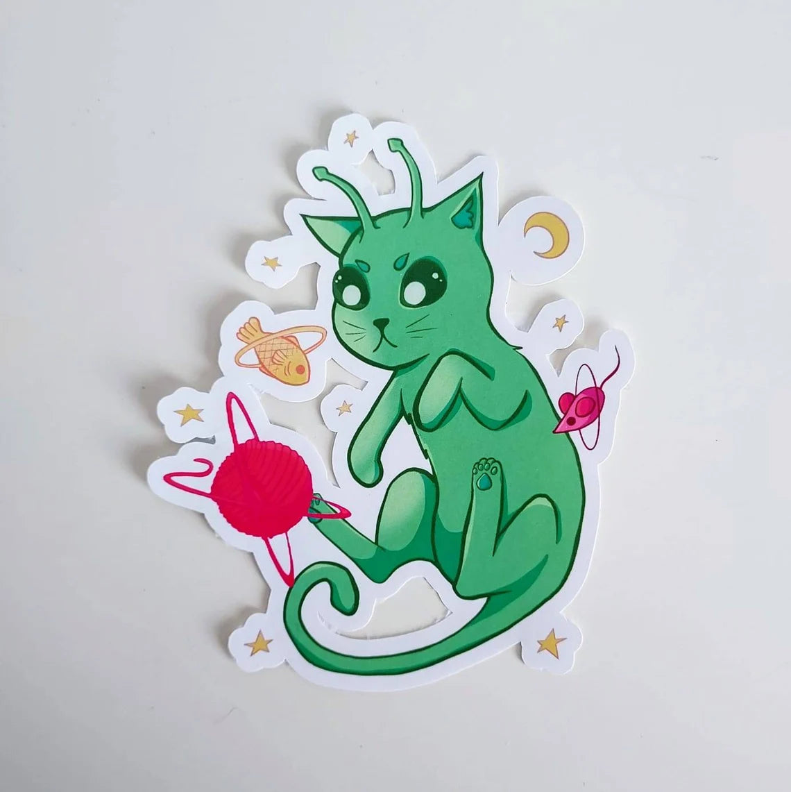 Alien Cat Sticker