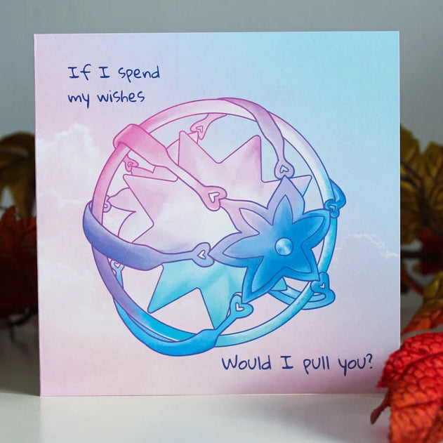 Would I pull you? - Genshin Impact greetings card