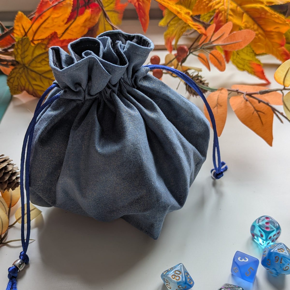Blue/grey Dice Bag